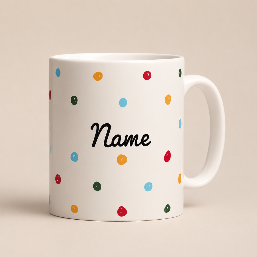 Dotty Name Mug