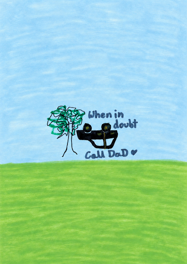 Funny When In Doubt Call Dad Father's Day Card