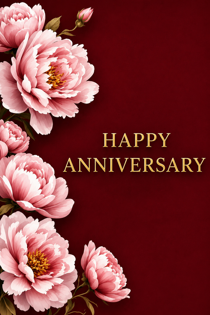 Anniversary Personalised Card