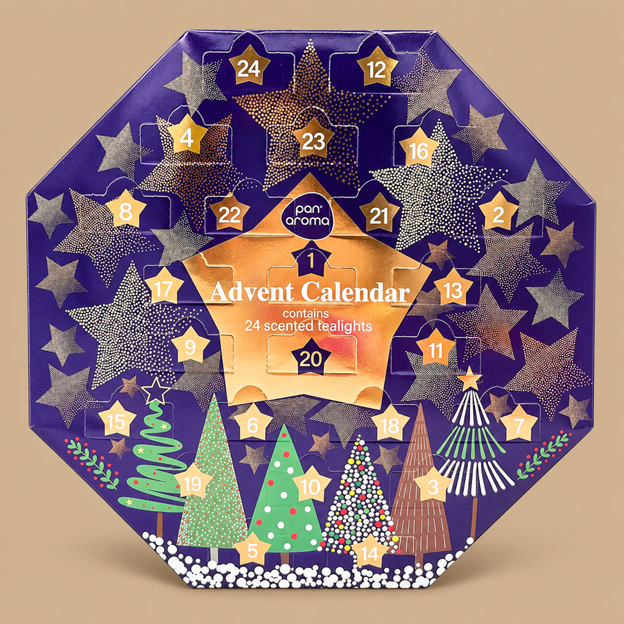 Pan Aroma Scented Tealight Advent Calendar Wreath