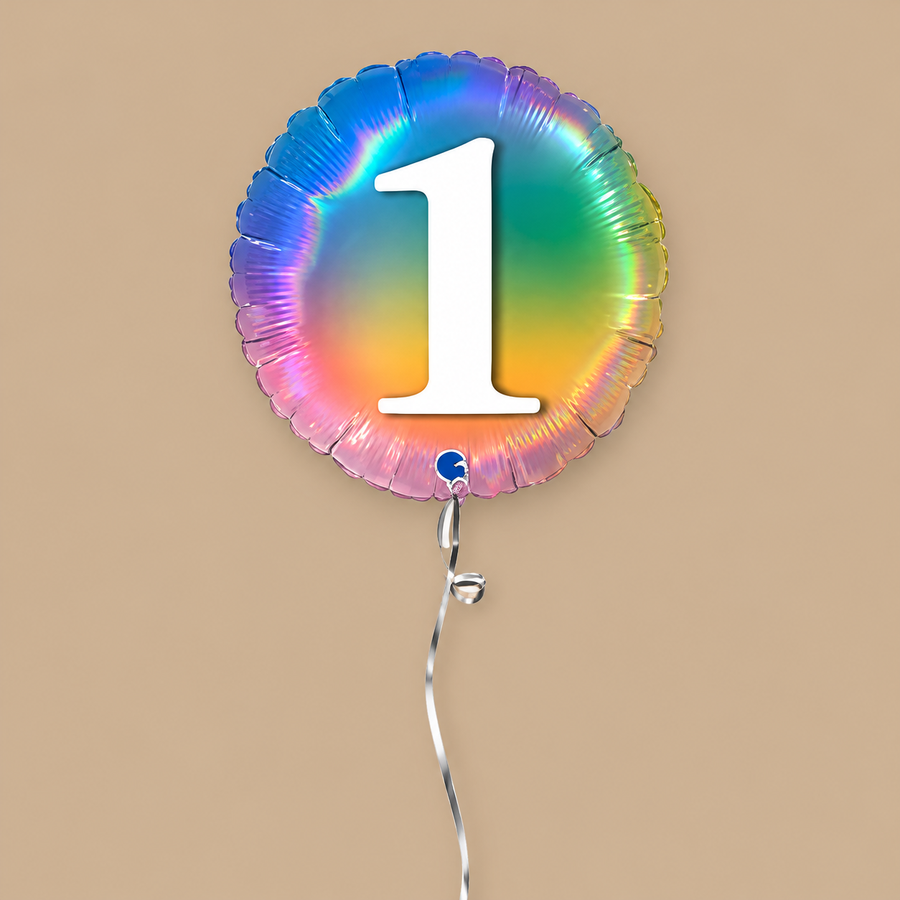 Rainbow 1st Birthday Balloon In A Box