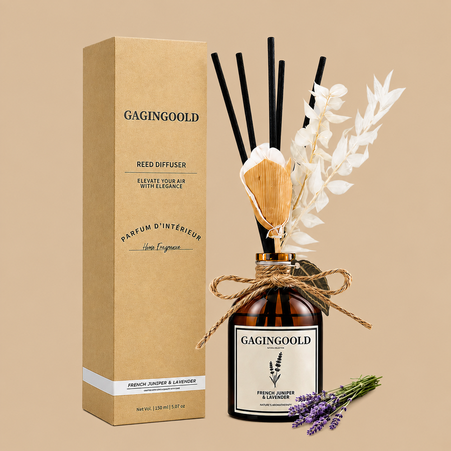 Lavender & French Juniper Reed Diffuser with Decor Flower – 150ml