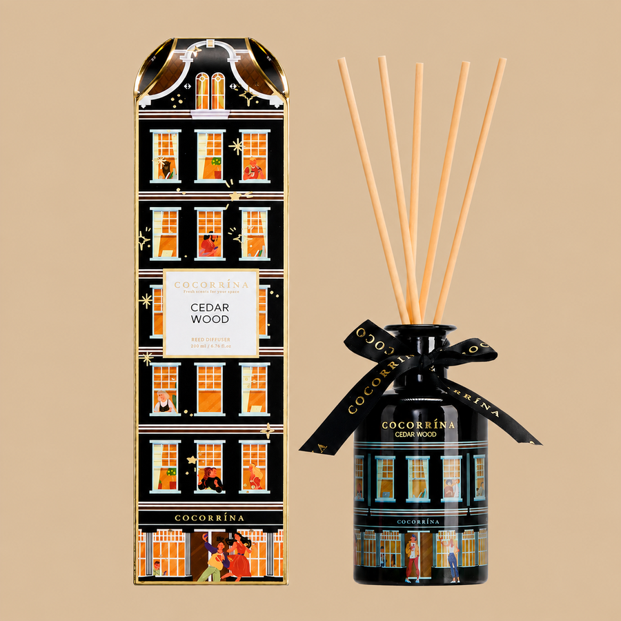 COCORRÍNA Cedar Wood Reed Diffuser Set – 200ml