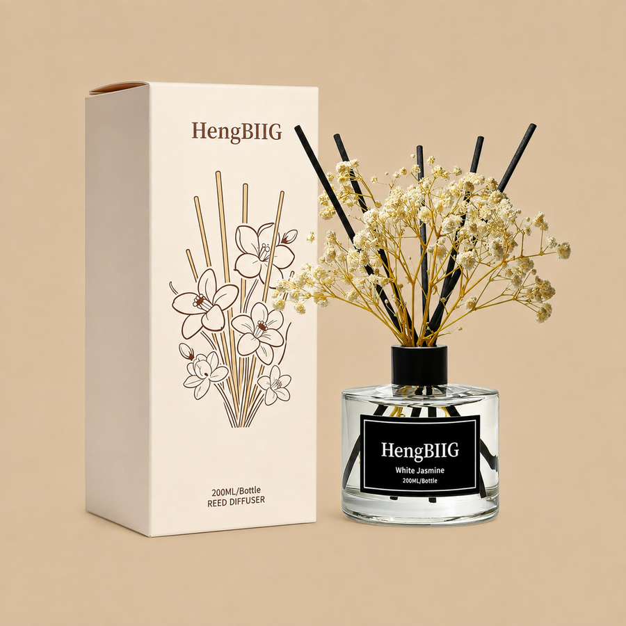 HengBIIG White Jasmine Reed Diffuser Set – 200ml