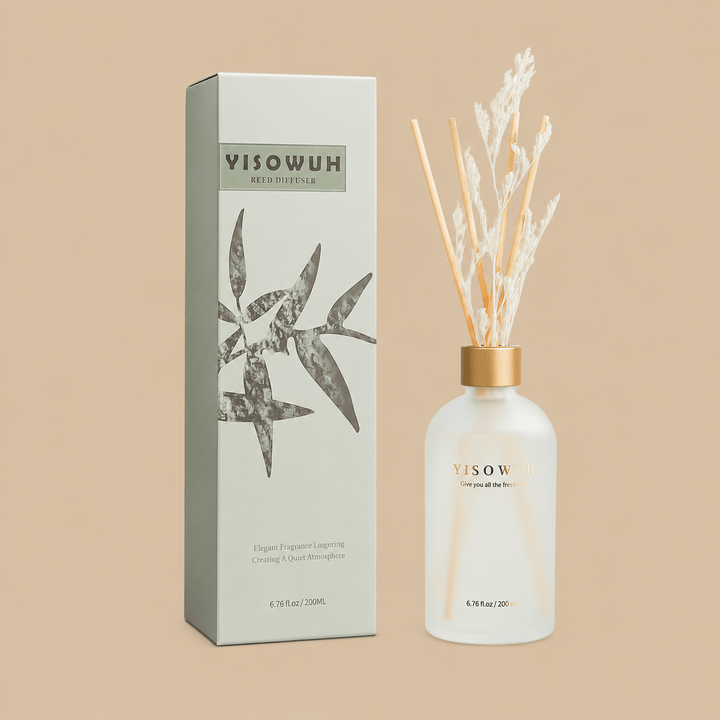 YISOWUH White Jasmine Reed Diffuser Set – 200ml