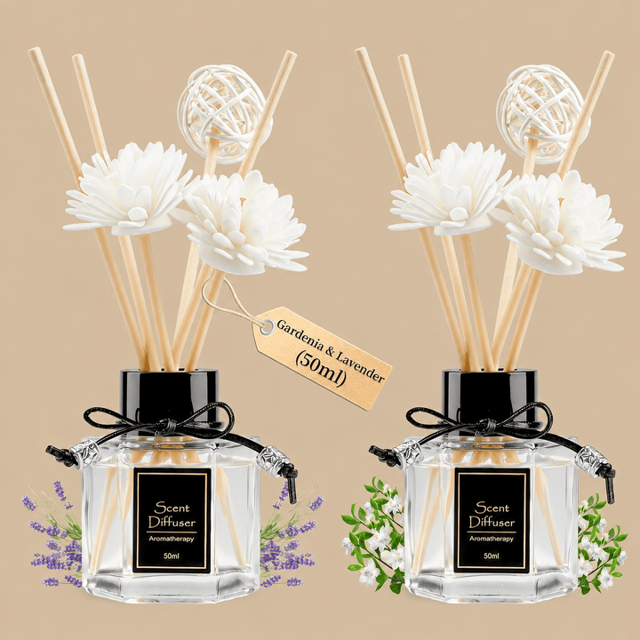 Lavender & Gardenia Reed Diffuser Set of 2 – 2 x 50ml