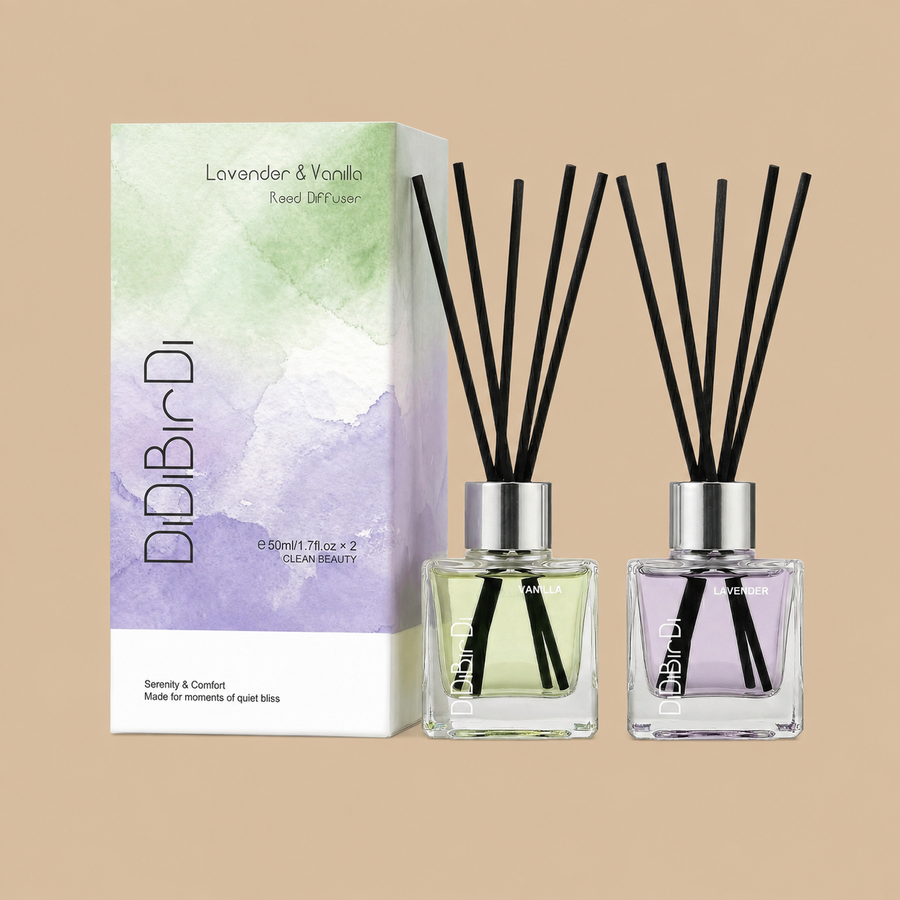 Lavender & Vanilla Reed Diffuser Set of 2 – 2 x 1.7 fl oz