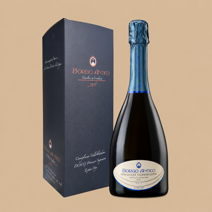 Borgo Antico Prosecco Superiore DOCG Extra Dry 75cl Gift Box