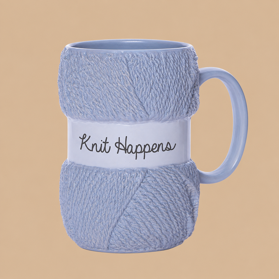 Boxer Gifts “Knit Happens” Novelty Knitting Mug – 12oz