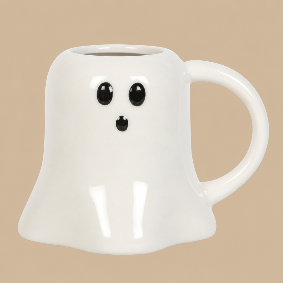 Something Different “Hey Boo” Ghost Shaped Ceramic Mug