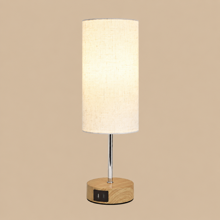MILLUXXi Touch Bedside Lamp with Dual USB Charging Ports