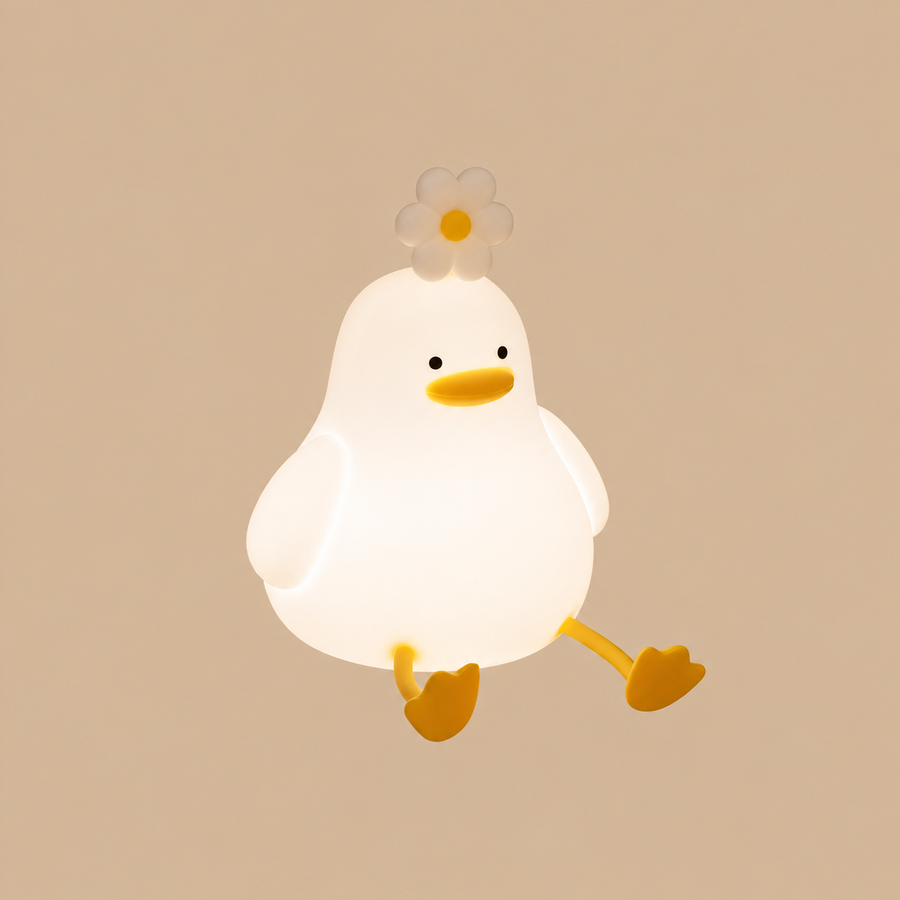 Cute Duck Rechargeable Silicone Night Light