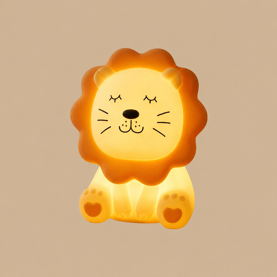 Lion Silicone Squishy Night Light – 7 Colours