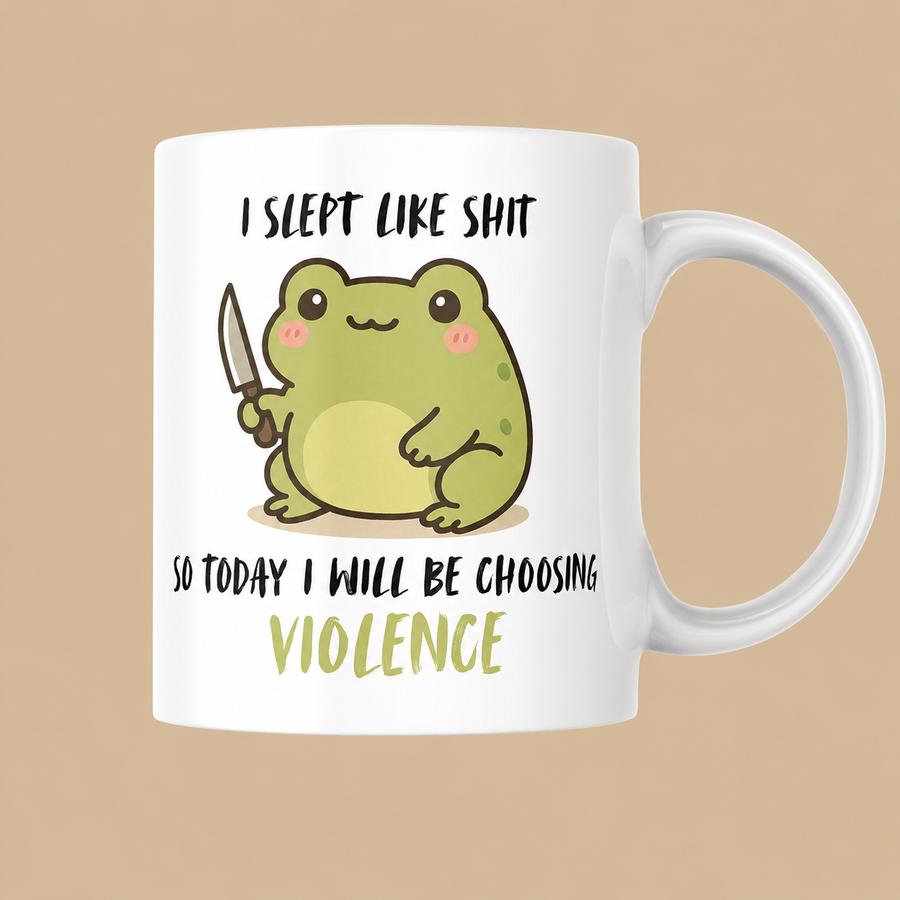 “I Slept Like Shit” Funny Novelty Mug
