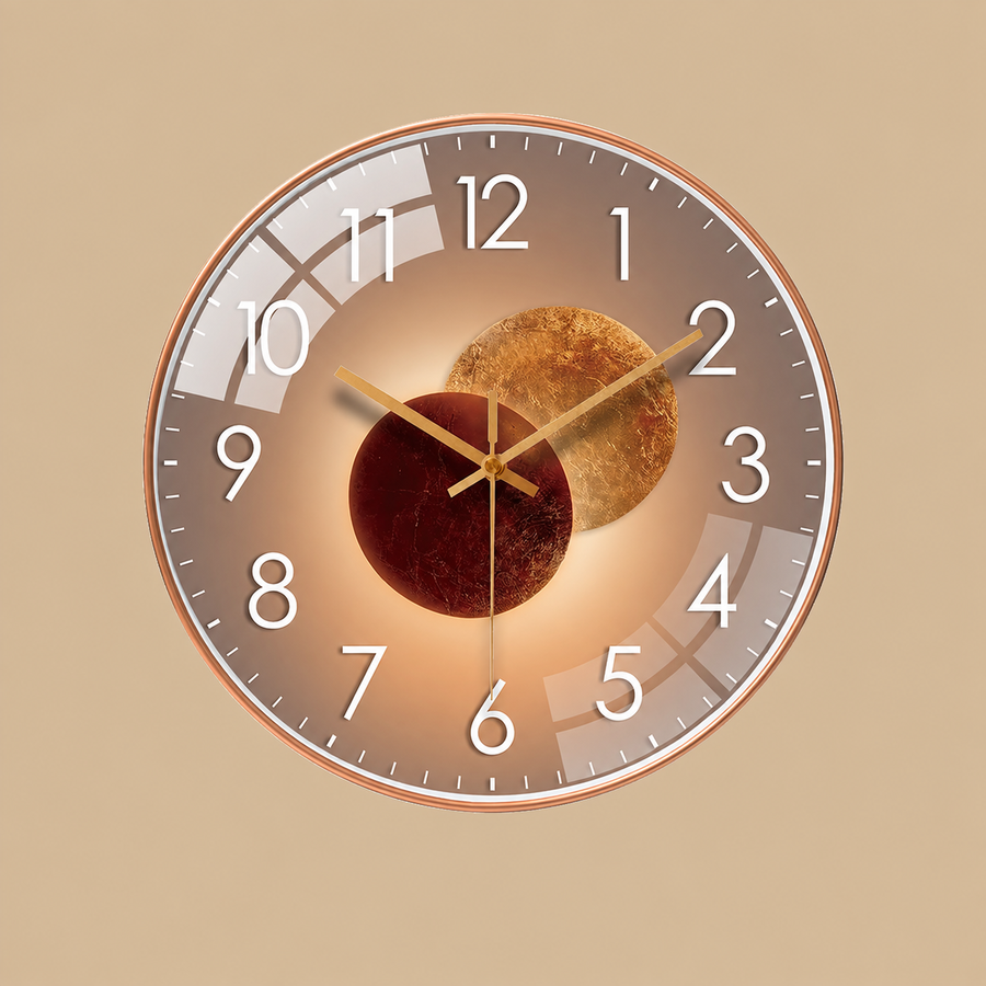 Venus Gold Silent Wall Clock – 12 Inch