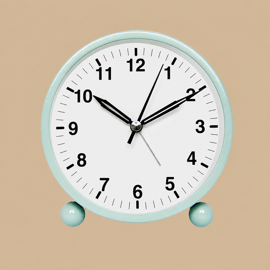Luminous Green Silent Bedside Alarm Clock