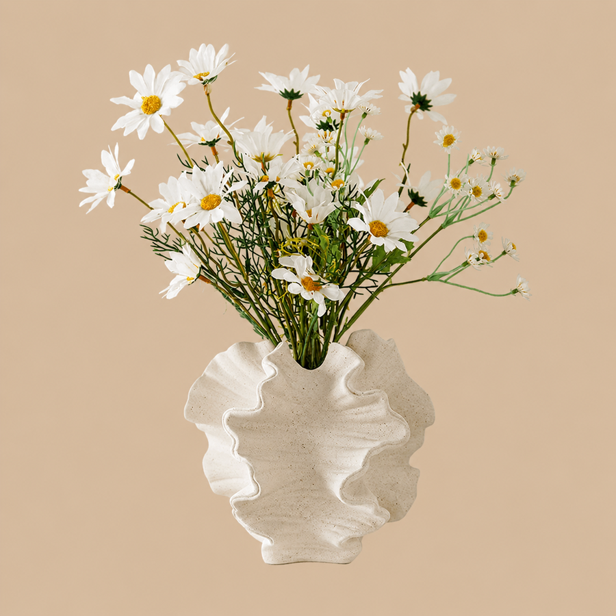 SUKIYPO Beige Modern Ceramic Vase