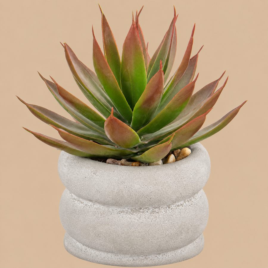 Artificial Agave Succulent Plant in Ceramic Pot 20cm - Type 1