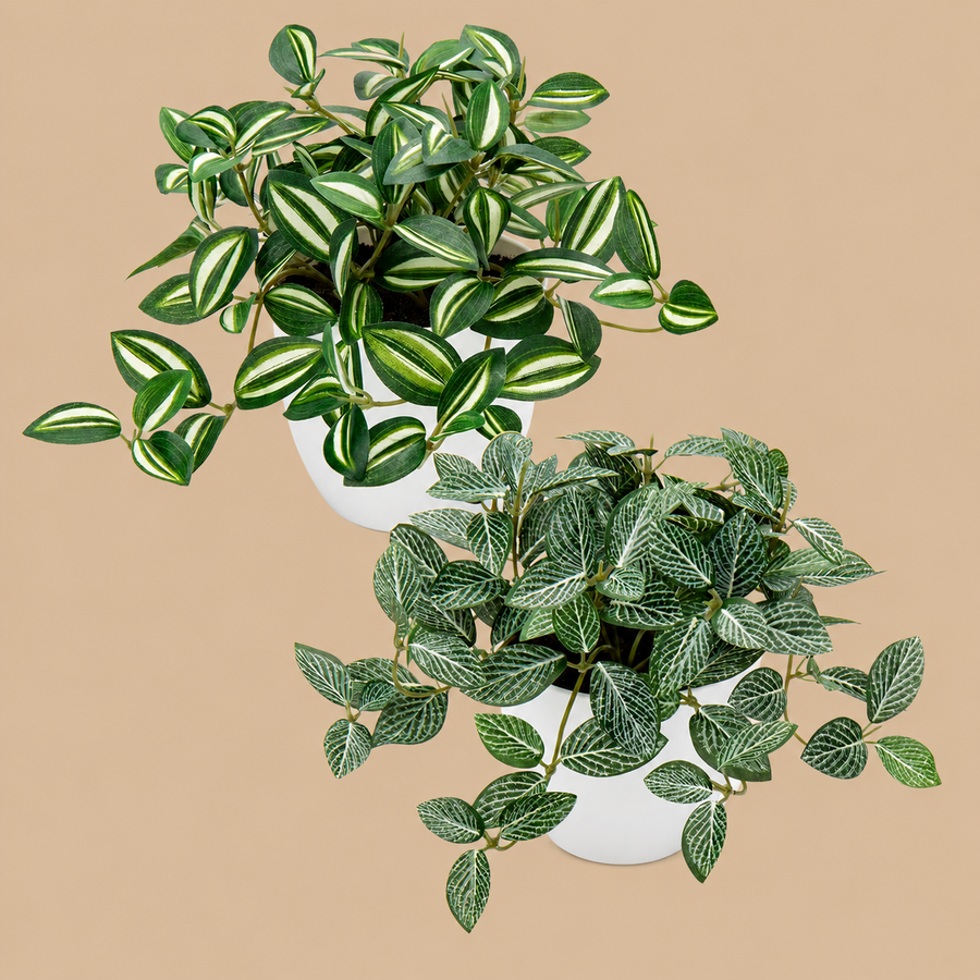 Small Artificial Potted Plants  Set of 2 - Type 1