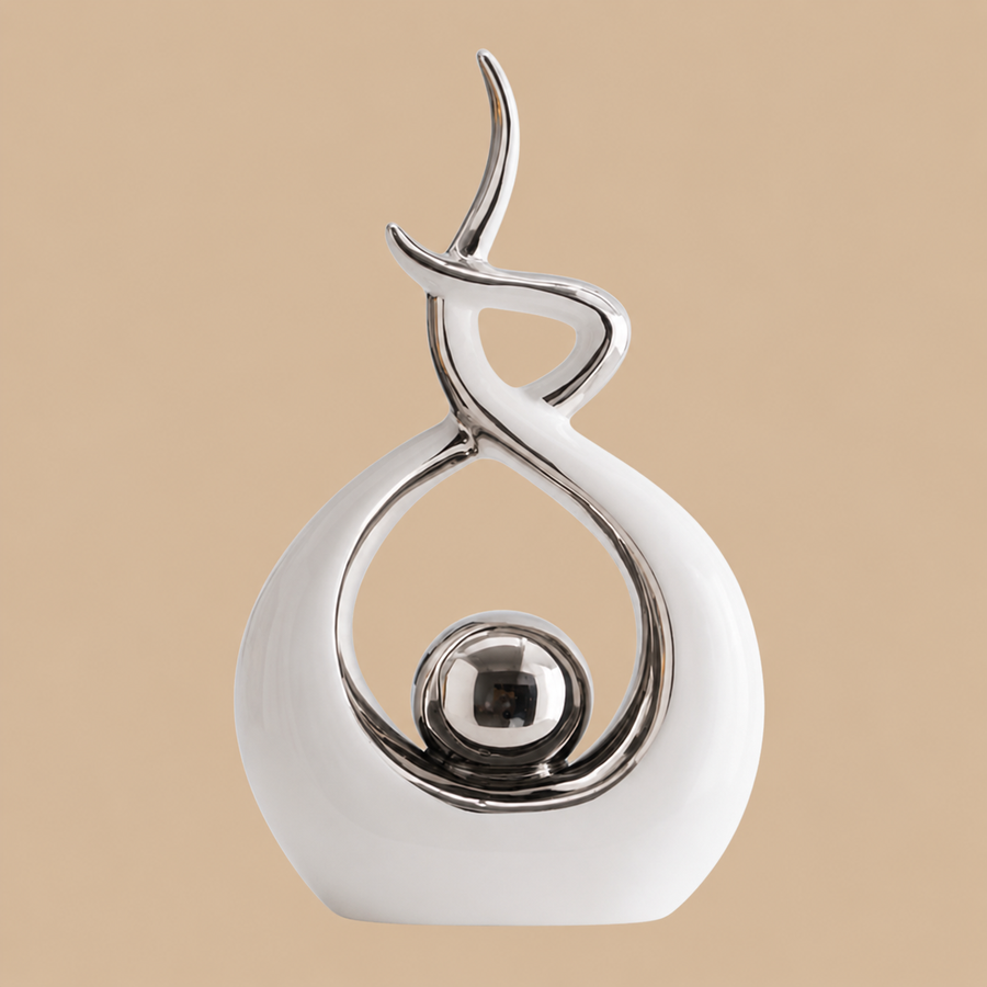 Modern Abstract Ceramic Statue – 27cm