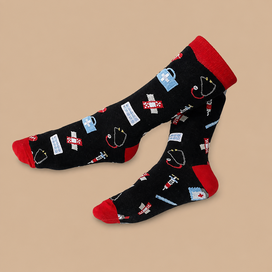 Doctor Nurse Themed Crew Socks
