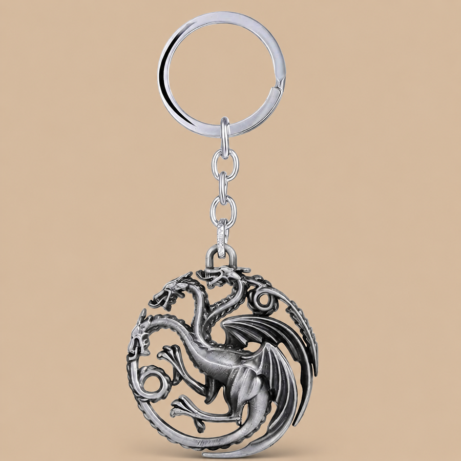 Dragon Key Chain Targaryen – Silver