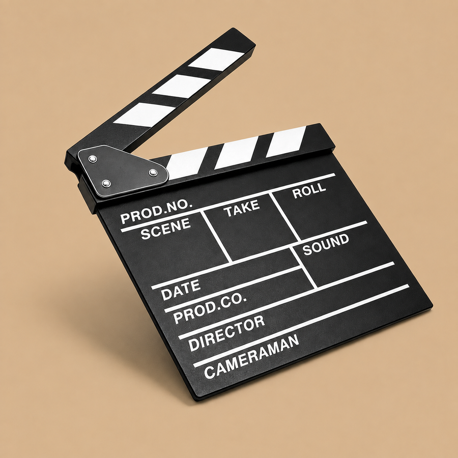 Film Wooden Clapperboard Room Decor