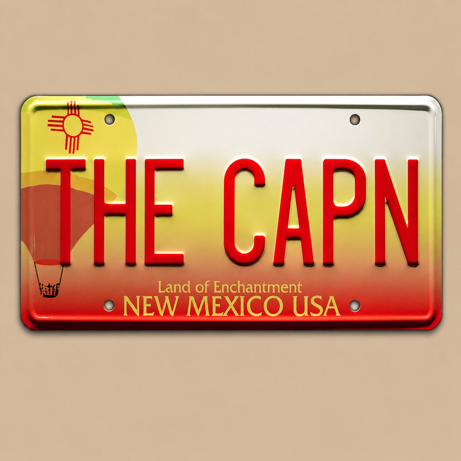 Breaking Bad “THE CAPN” Metal Stamped License Plate
