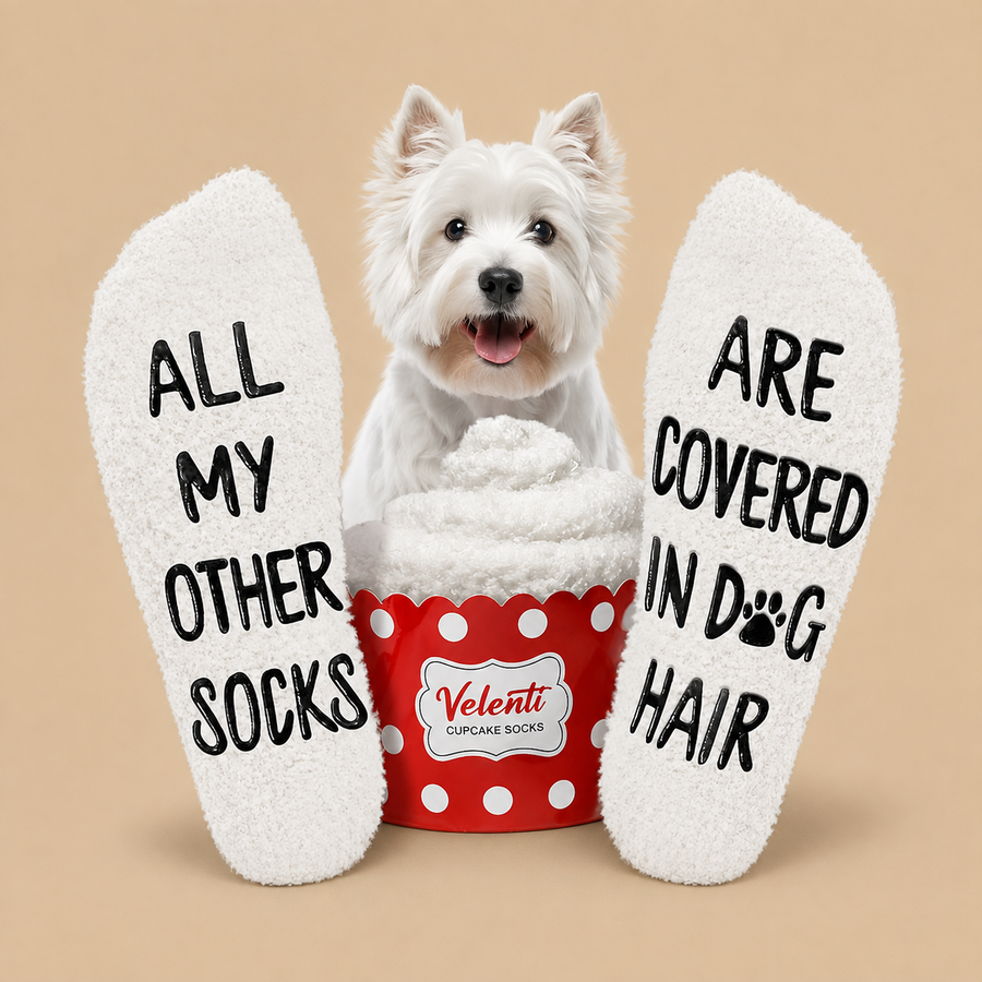 "ALL MY OTHER SOCKS ARE COVERED IN DOG HAIR" Wool Socks
