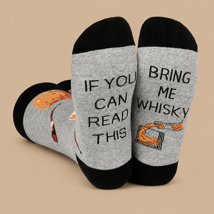 "BRING ME WHISKY" Cotton Socks for Men & Women