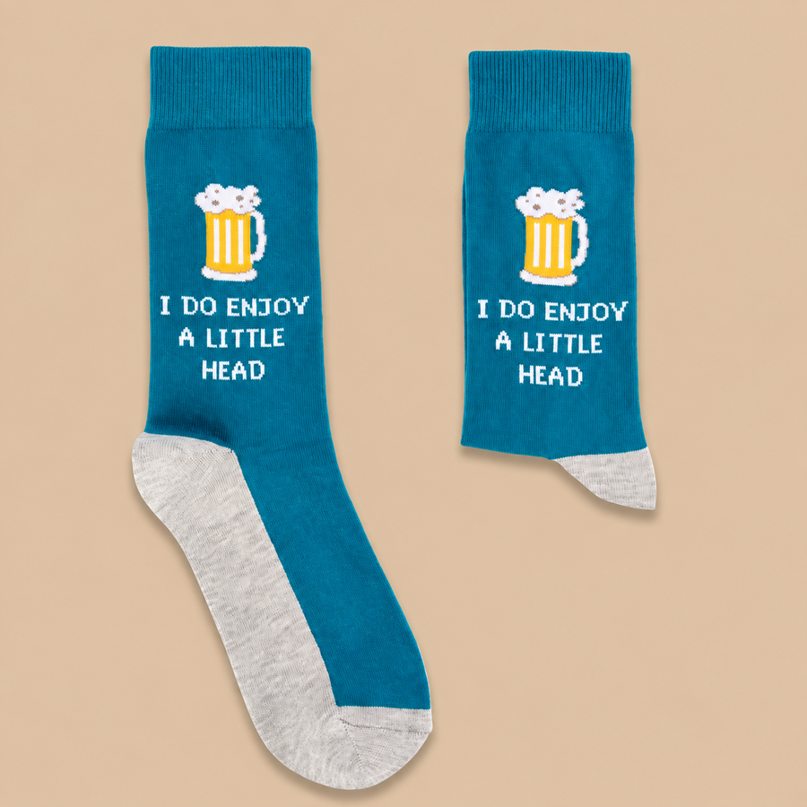 "I DO ENJOY A LITTLE HEAD" Funny Socks