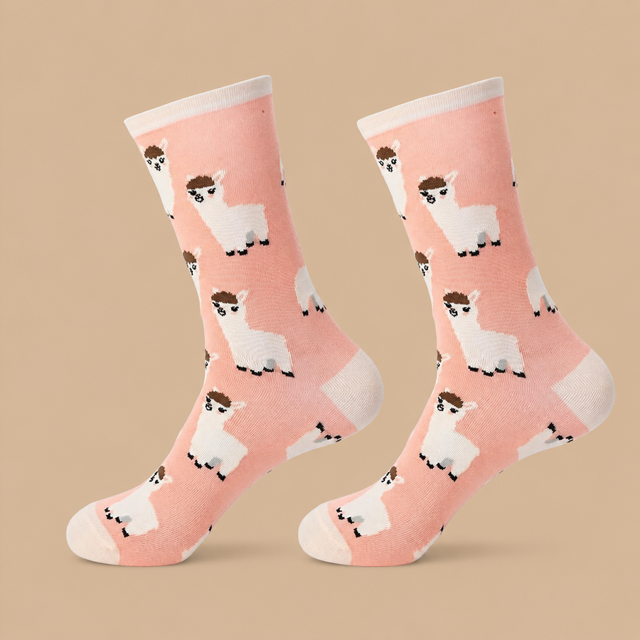 1 Pair Alpaca Printed Socks