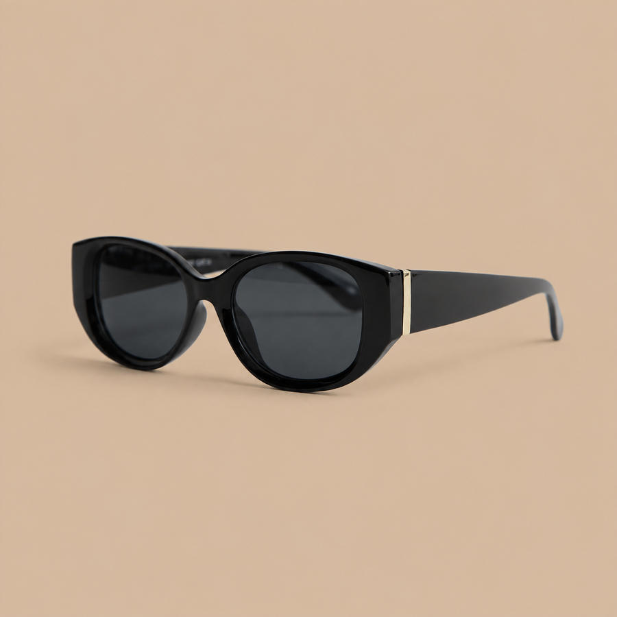 New Look Black D Frame Sunglasses