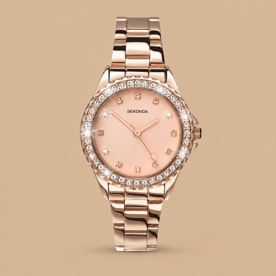 Sekonda Elizabeth 4253.27 Rose Gold & Pink Watch