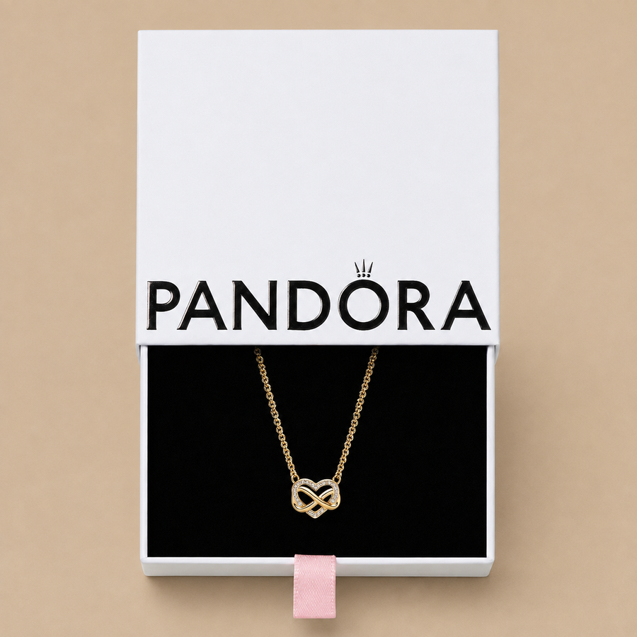 Pandora Sparkling Infinity Heart Collier Necklace