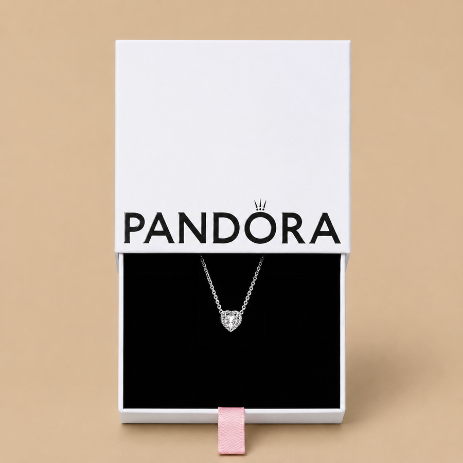 Pandora Timeless Elevated Heart Necklace – Sterling Silver