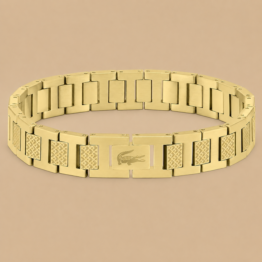 Lacoste Metropole Gold-Tone Link Bracelet