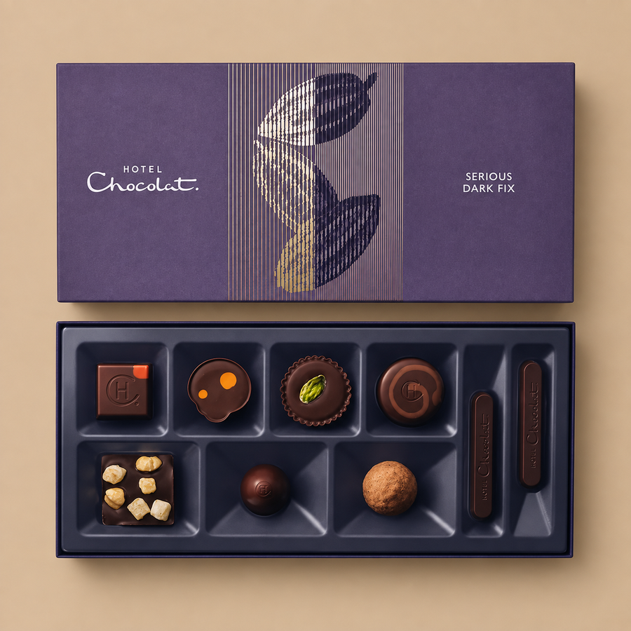 Hotel Chocolat Happy Birthday A Twist of Tipsy Chocolate Box 9-Piece