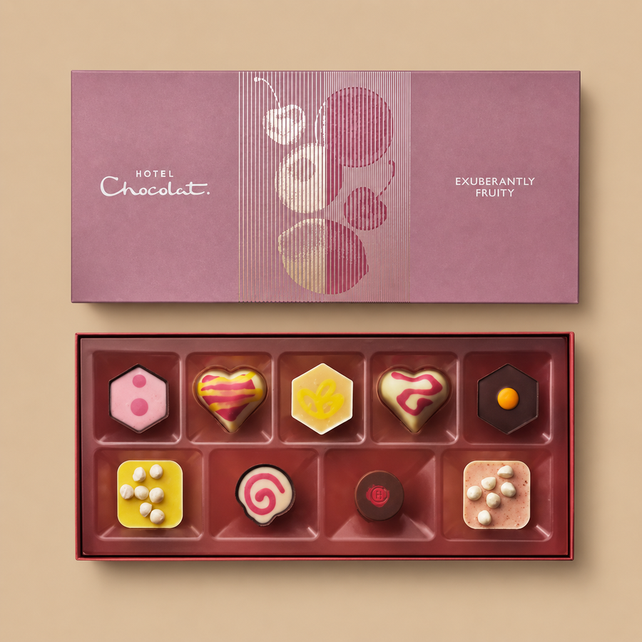 Hotel Chocolat Exuberantly Fruity Chocolate Box 9-Piece