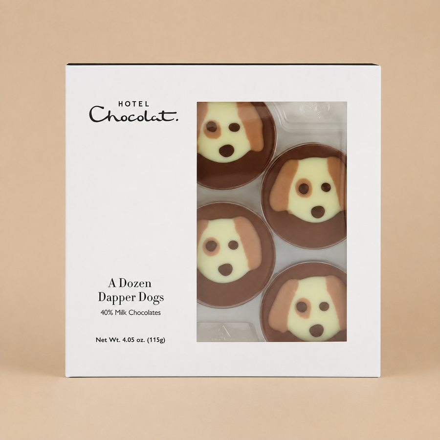 Hotel Chocolat A Dozen Chocolate Dapper Dogs