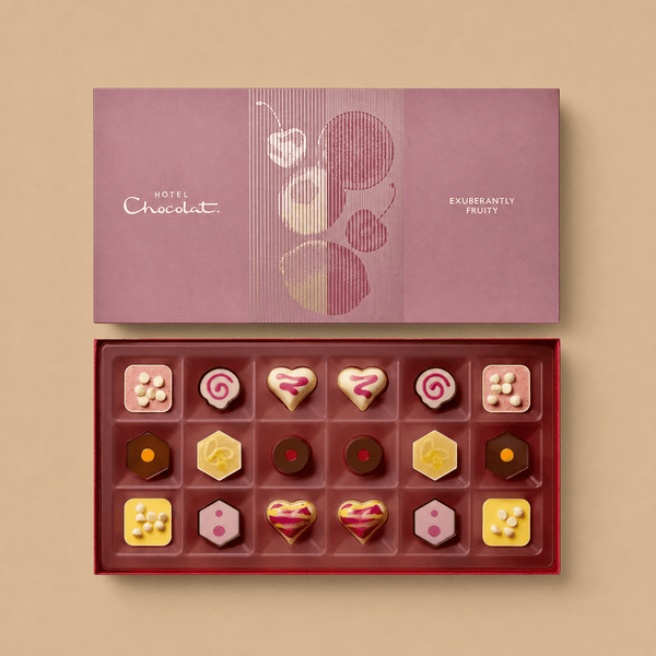 Hotel Chocolat Exuberantly Fruity Chocolate Box 18-Piece