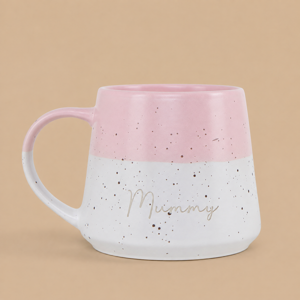 Personalised Two-Tone Ceramic Mug – Dusty Pink