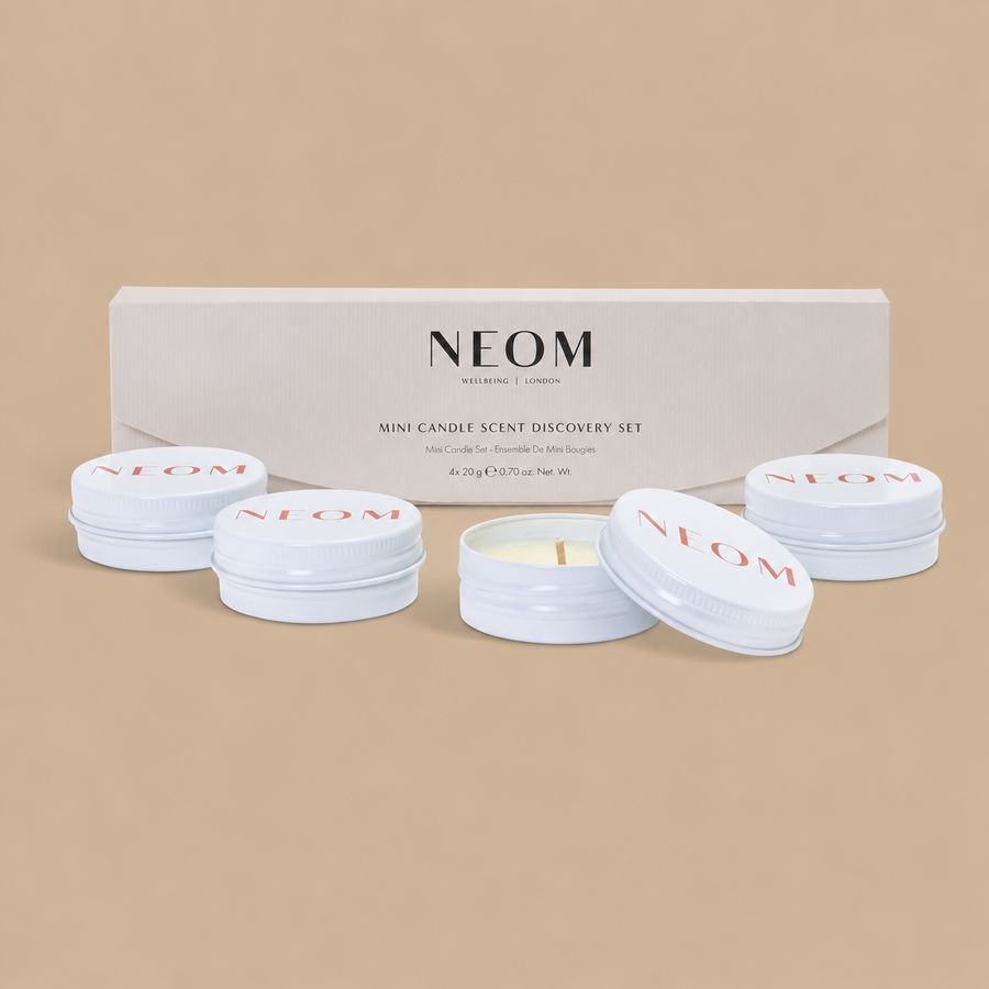 NEOM Mini Candle Scent Discovery Set – 4 x 20g