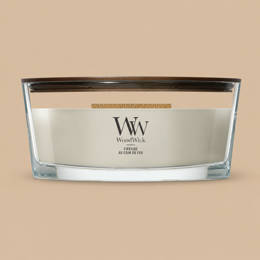 WoodWick Ellipse Scented Candle – Fireside