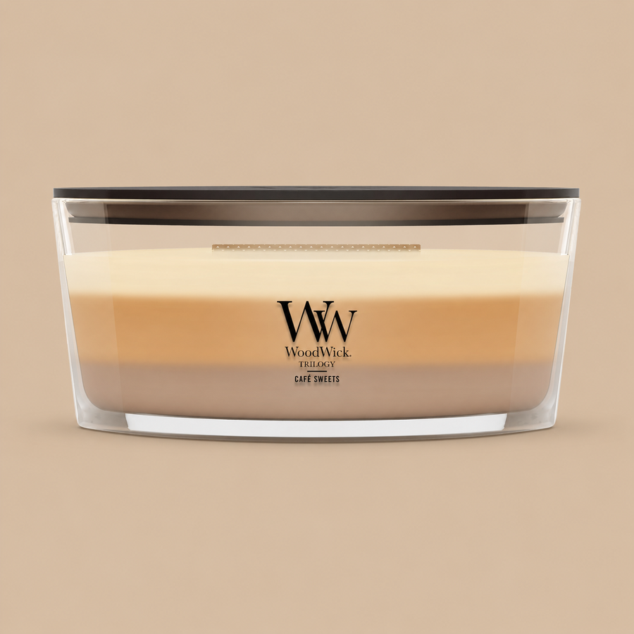 WoodWick Ellipse Trilogy Candle – Café Sweets