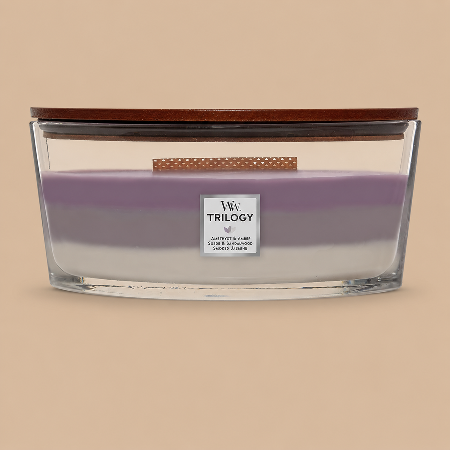 WoodWick Ellipse Trilogy Candle – Amethyst Sky