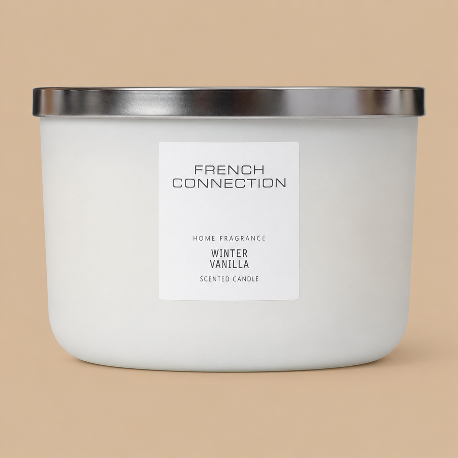 French Connection White Collection Winter Vanilla Candle – 436g