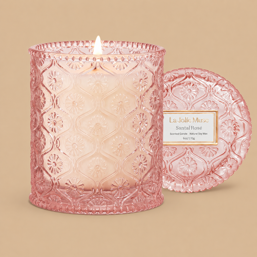 LA Jolie Muse Santal Rosé Scented Candle – 170g