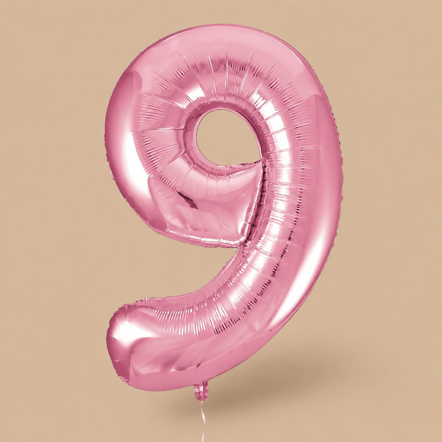 Pink Number 9 Birthday Balloon – XXL