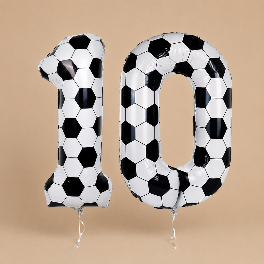 Football Number 10 Foil Balloons – 40 Inch